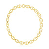 14K Yellow Gold High Polish Oval Mariner Link Necklace (13.80 mm)