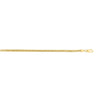 Sterling Silver Yellow Gold Plated Diamond Cut Franco Chain (3.80 mm), view 4