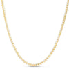 14k Yellow Gold Round Pave Franco Chain (4.00 mm)
