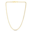 14k Yellow Gold Round Pave Franco Chain (4.00 mm)