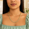 14k Yellow Gold Round Pave Franco Chain (4.00 mm)