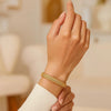 14k Yellow Gold High Polish Thick Braided Bracelet (8.80 mm), view 3