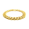 14k Yellow Gold Polished Curb Chain Bracelet (11.50 mm)