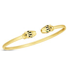 14K Yellow Gold Panther Bangle (3.00 mm)