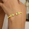 14k Yellow Gold Panther Bangle (3.00 mm), view 4