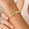 14k Yellow Gold Panther Bangle (3.00 mm), view 5