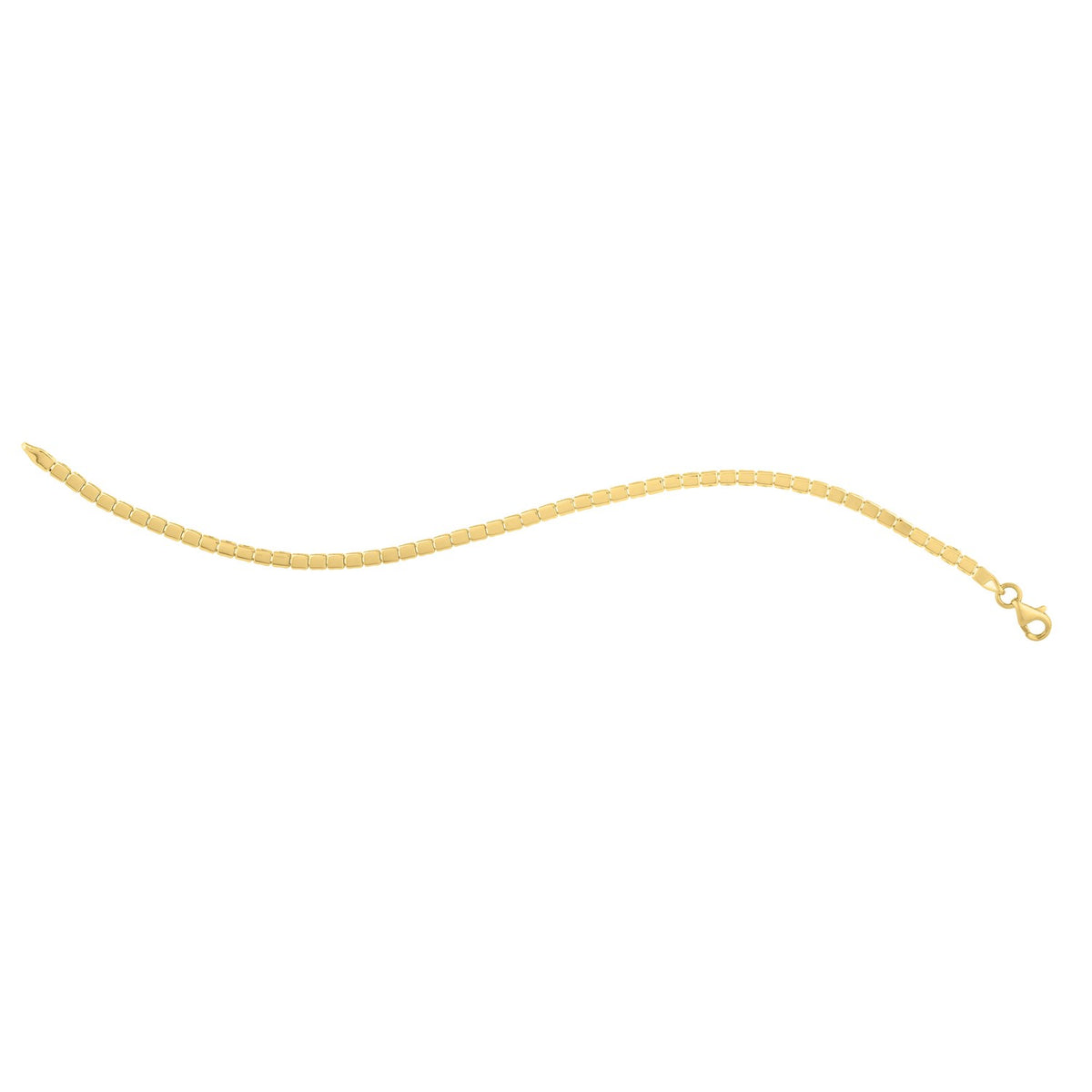 Mini Cube Bracelet in 14K Yellow Gold (2.60 mm), view 3