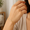 Mini Cube Bracelet in 14K Yellow Gold (2.60 mm), view 5