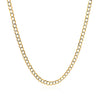 14k Two Tone Gold Pave Curb Chain (2.60 mm)