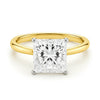 5 Carat Princess Lab Grown IGI G/VS1 Diamond Solitaire Ring in 14K Yellow Gold