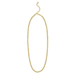 Two Tone Beaded Chain Necklace in 14K Gold, view 2