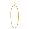 Two Tone Beaded Chain Necklace in 14K Gold, view 2