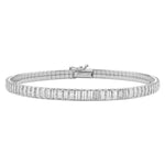 14K White Gold Mini Diamante Bracelet (4.00 mm), view 2