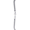 Sterling Silver Gunmetal Finish Franco Link Chain (4.60 mm), view 5