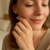 1 Carat Emerald Lab Grown IGI G/VS1 Diamond Solitaire Ring in 10K Yellow Gold