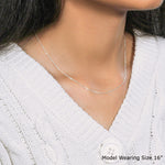 18k White Gold Diamond Cut Cable Link Chain (0.75 mm), view 10