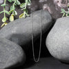 18k White Gold Diamond Cut Cable Link Chain (0.80 mm)