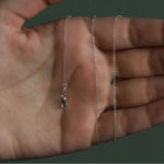 18k White Gold Diamond Cut Cable Link Chain (0.75 mm), view 8
