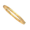 10k Yellow Gold Botanical Pattern Florentine Bangle (5.00 mm), view 3