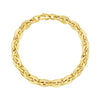 14K Yellow Gold Mirror Rolo Link Chain Bracelet (7.30 mm)