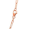 14K Rose Gold Delicate Paperclip Chain (2.10 mm)