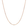 18k Rose Gold Diamond Cut Cable Link Chain (1.10 mm)