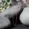 18k Rose Gold Diamond Cut Cable Link Chain (1.10 mm)