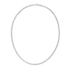 Sterling Silver Rhodium Plated Octagonal Snake Chain (3.00 mm), view 3