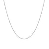 14k White Gold Cable Link Chain (0.50 mm)