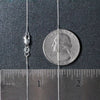 14k White Gold Cable Link Chain (0.50 mm)