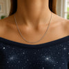 14k White Gold Cable Link Chain (0.50 mm)