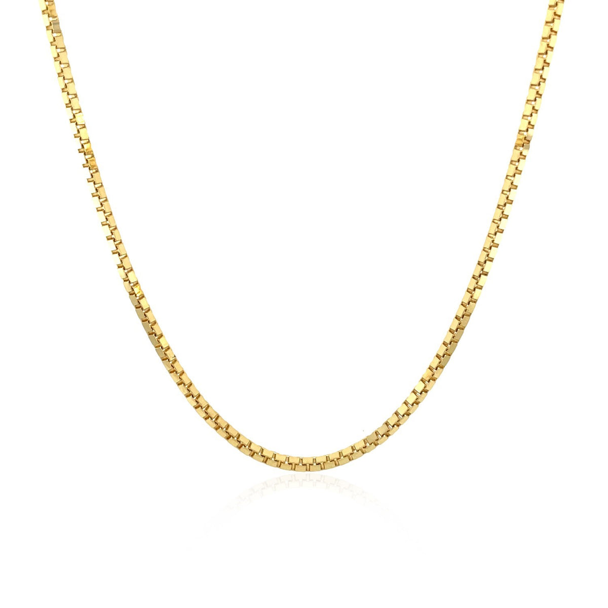 10k Yellow Gold Classic Box Chain (1.40 mm), view 2