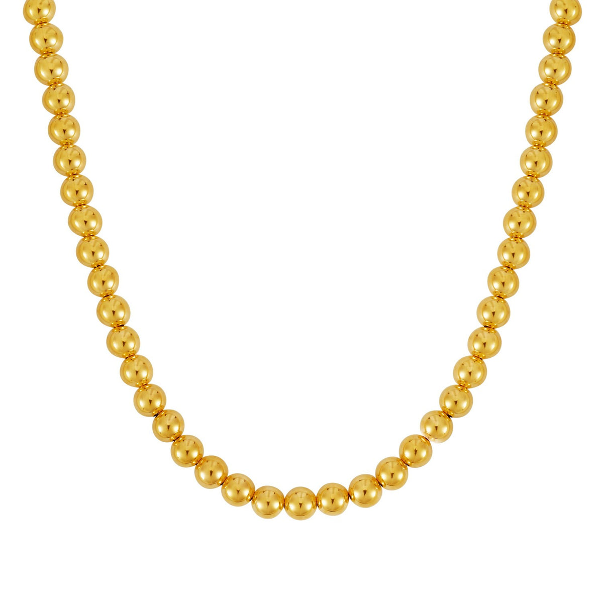 14K Yellow Gold Bead Chain (8.00 mm)