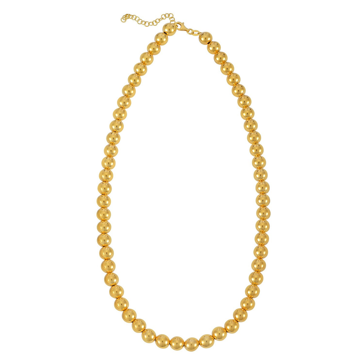 14K Yellow Gold Bead Chain (8.00 mm), view 2