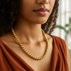 14K Yellow Gold Bead Chain (8.00 mm), view 3