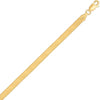 Sterling Silver Yellow Gold Plated Imperial Herringbone Chain (4.20 mm)