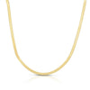 Sterling Silver Yellow Gold Plated Imperial Herringbone Chain (4.20 mm), view 2