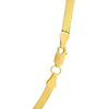 Sterling Silver Yellow Gold Plated Imperial Herringbone Chain (4.20 mm), view 4