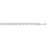 Sterling Silver Rhodium Plated Lite Puffed Mariner Chain (7.80 mm), view 2