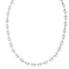 Sterling Silver Rhodium Plated Lite Puffed Mariner Chain (7.80 mm), view 3
