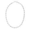Sterling Silver Rhodium Plated Lite Puffed Mariner Chain (7.80 mm), view 4