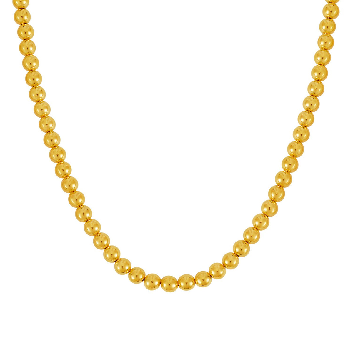 14K Yellow Gold Bead Chain (7.00 mm)