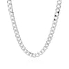 Rhodium Plated Sterling Silver Curb Style Chain (5.50 mm), view 2