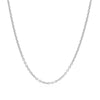 Sterling Silver Rhodium Plated Round Cable Chain (1.80 mm), view 2