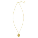 14K Yellow Gold North Star Hexagon Necklace, view 2
