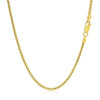 14k Yellow Gold Solid Round Box Chain (1.6 mm)