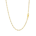 10k Yellow Gold Singapore Chain (1.50 mm), view 3