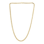 14K Yellow Gold High Polish Mens Fancy Box Necklace (5.00 mm)