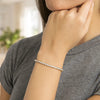 14K Two Tone Gold Diamon Oro Tennis Bracelet (2.40 mm), view 3
