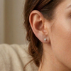 1.12ct White 14K Gold Lab Grown Diamond Stud Earrings